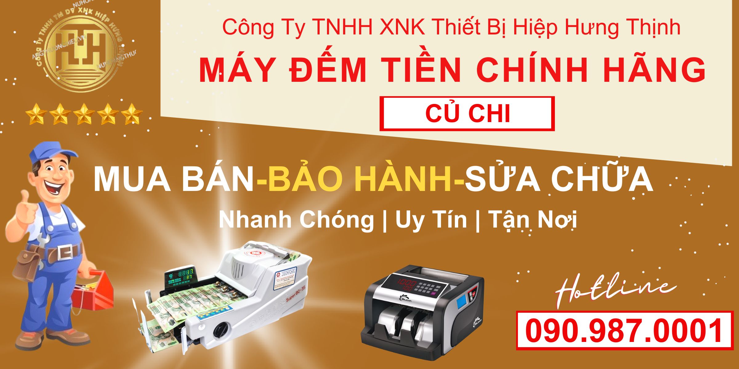 Máy đếm tiền tại Củ Chi