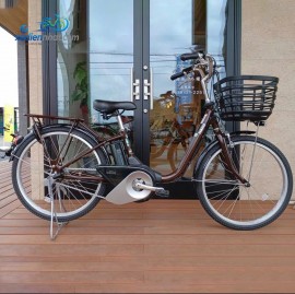 Xe đạp điện Nhật Yamaha Pas Sion màu cà phê