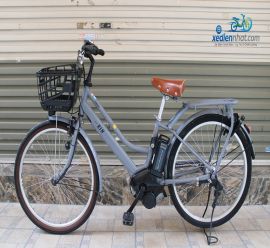 Xe đạp điện Nhật Yamaha Pas Ring màu xanh