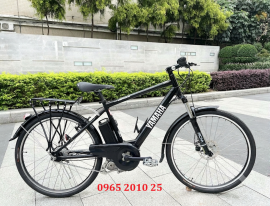 Xe đạp thể thao trợ lực Nhật Bản Yamaha màu đen