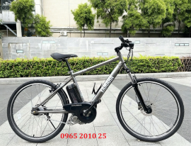 Xe đạp thể thao trợ lực Nhật Bản Yamaha màu lông chuột